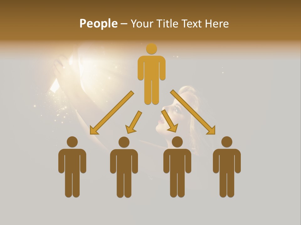 Classroom Group Five People PowerPoint Template