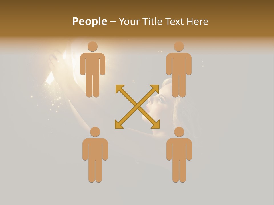 Classroom Group Five People PowerPoint Template