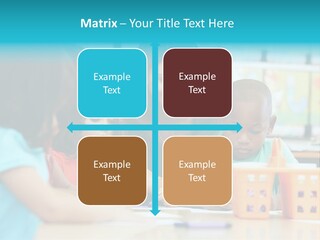 Classroom Group Five People PowerPoint Template