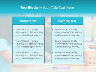 Classroom Group Five People PowerPoint Template