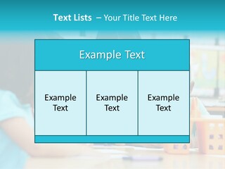 Classroom Group Five People PowerPoint Template
