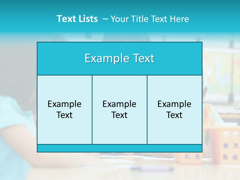 Classroom Group Five People PowerPoint Template