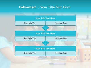 Classroom Group Five People PowerPoint Template