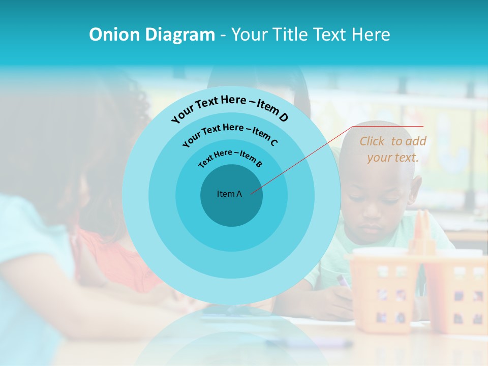 Classroom Group Five People PowerPoint Template