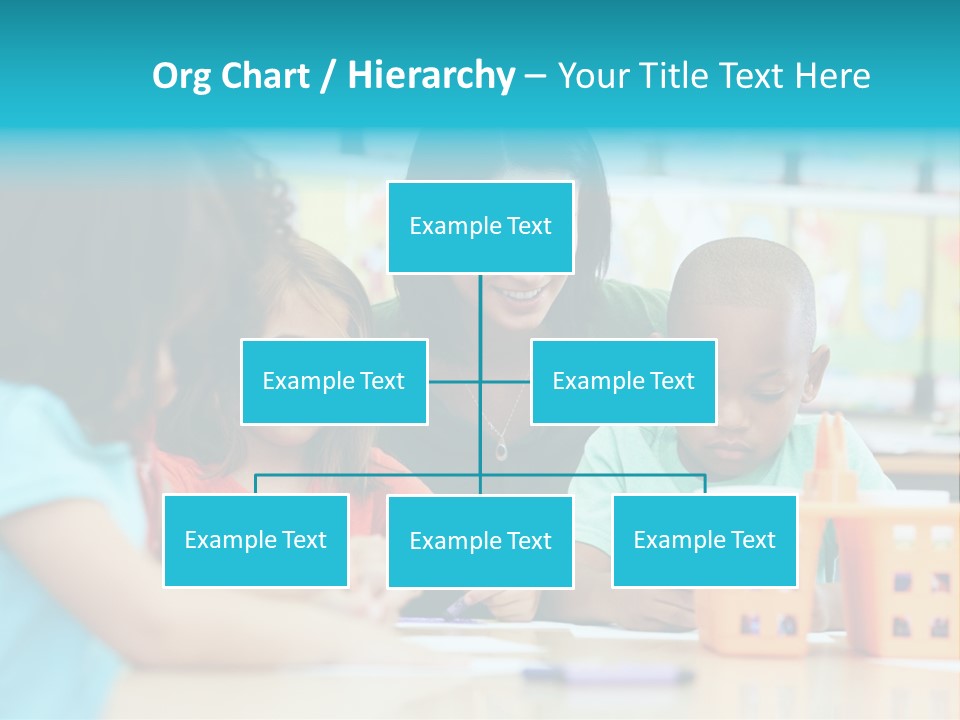 Classroom Group Five People PowerPoint Template