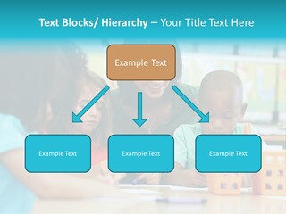 Classroom Group Five People PowerPoint Template
