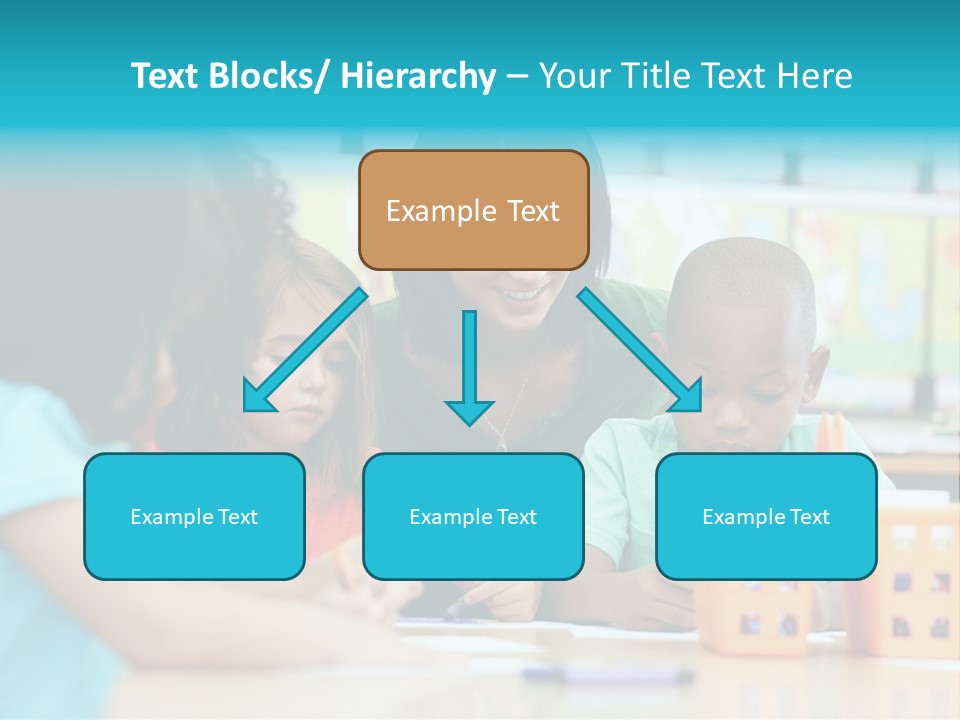Classroom Group Five People PowerPoint Template