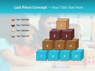 Classroom Group Five People PowerPoint Template