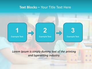 Classroom Group Five People PowerPoint Template
