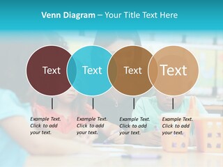Classroom Group Five People PowerPoint Template