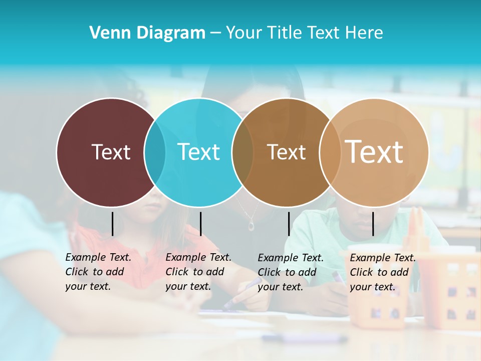 Classroom Group Five People PowerPoint Template