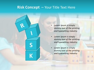 Classroom Group Five People PowerPoint Template