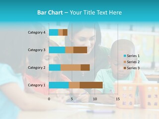 Classroom Group Five People PowerPoint Template