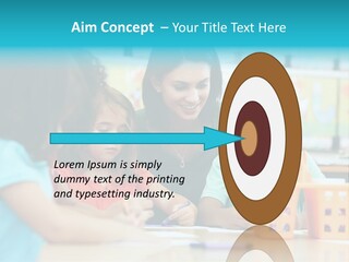 Classroom Group Five People PowerPoint Template