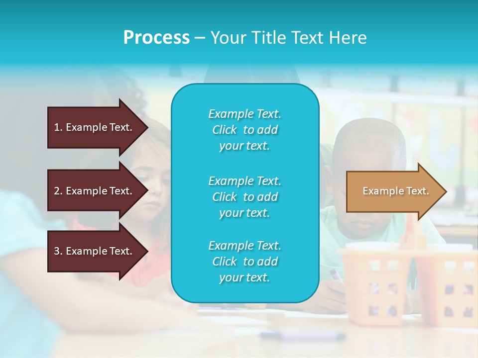 Classroom Group Five People PowerPoint Template