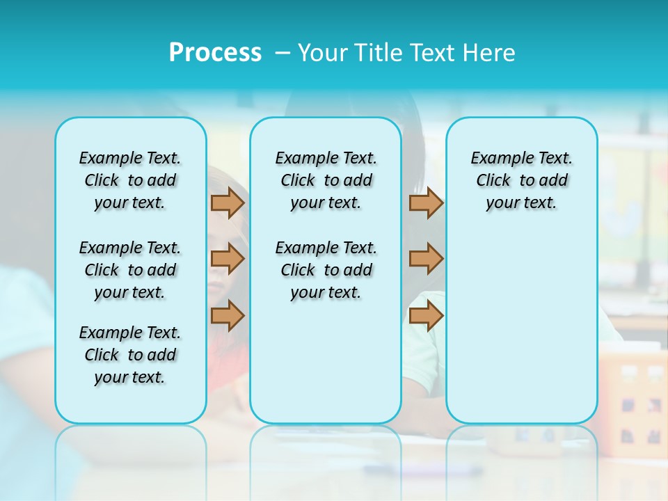 Classroom Group Five People PowerPoint Template