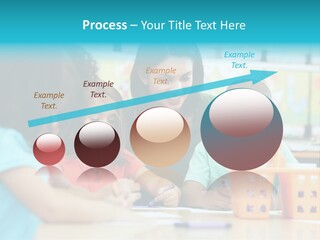 Classroom Group Five People PowerPoint Template