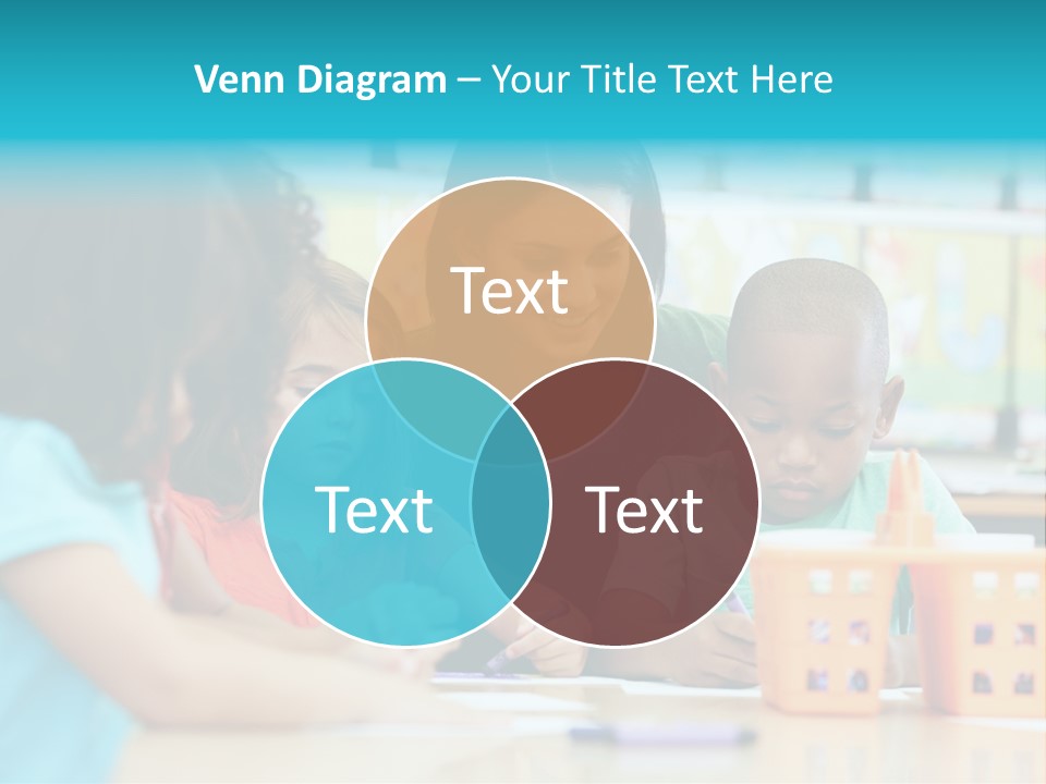 Classroom Group Five People PowerPoint Template