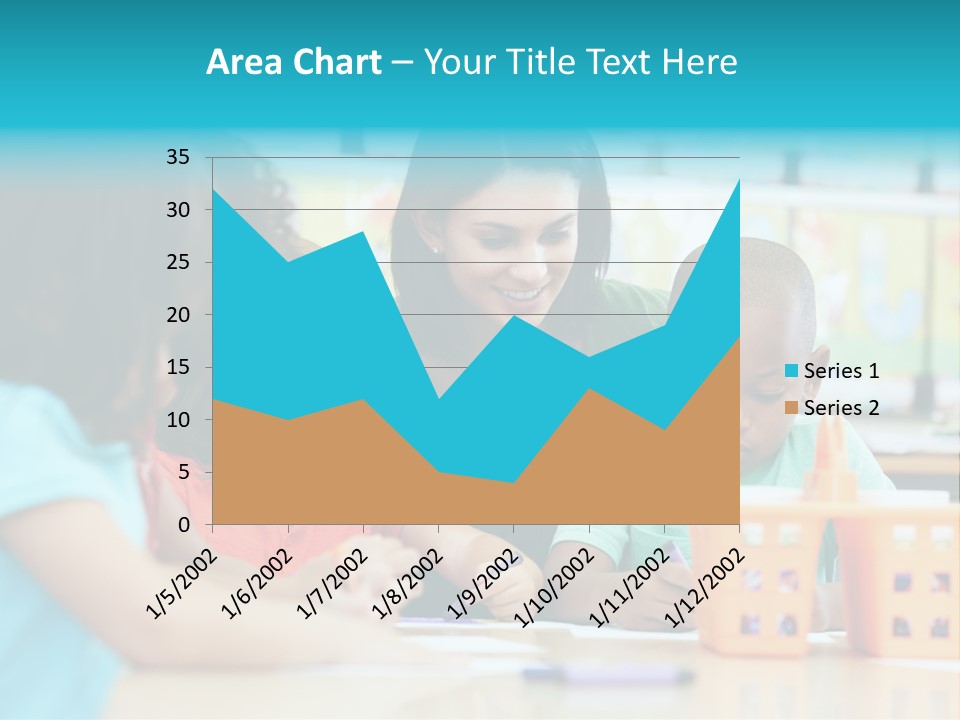 Classroom Group Five People PowerPoint Template