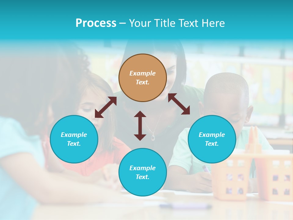 Classroom Group Five People PowerPoint Template