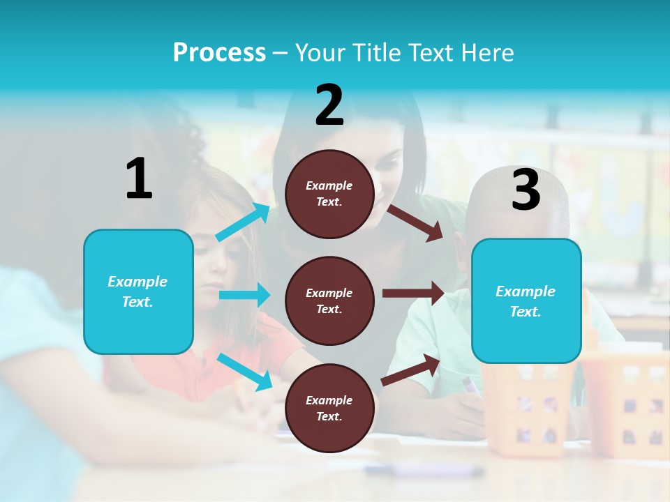 Classroom Group Five People PowerPoint Template