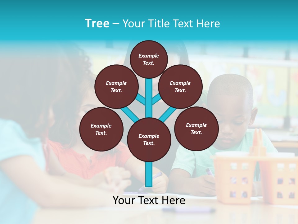 Classroom Group Five People PowerPoint Template