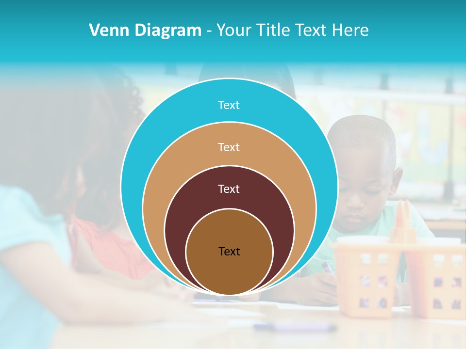 Classroom Group Five People PowerPoint Template