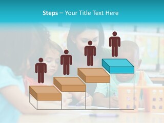Classroom Group Five People PowerPoint Template