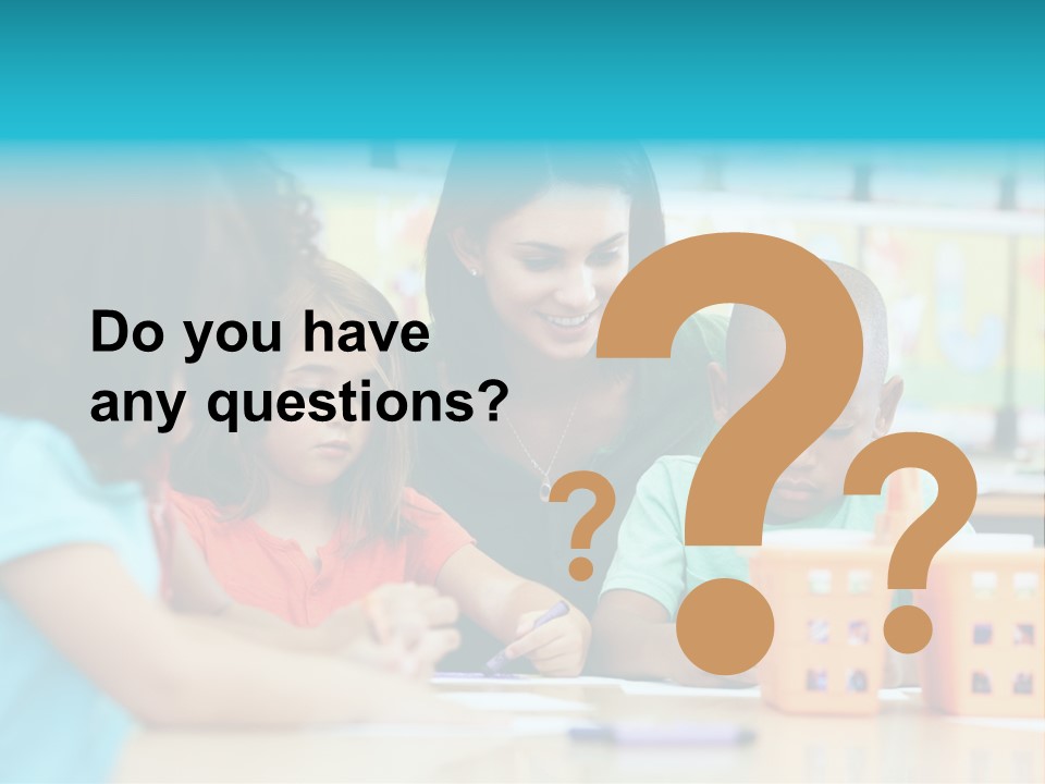 Classroom Group Five People PowerPoint Template