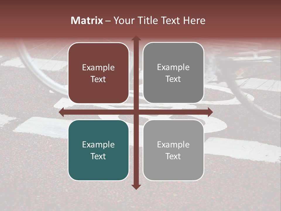 Line Biking Ecological PowerPoint Template