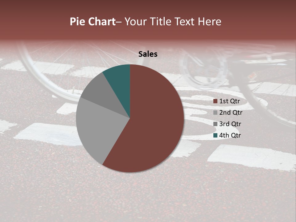 Line Biking Ecological PowerPoint Template