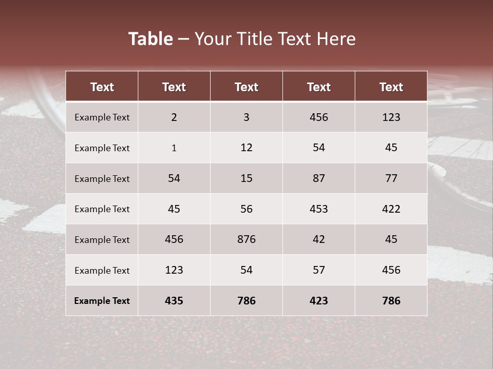 Line Biking Ecological PowerPoint Template