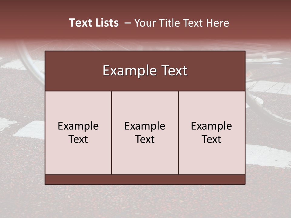 Line Biking Ecological PowerPoint Template