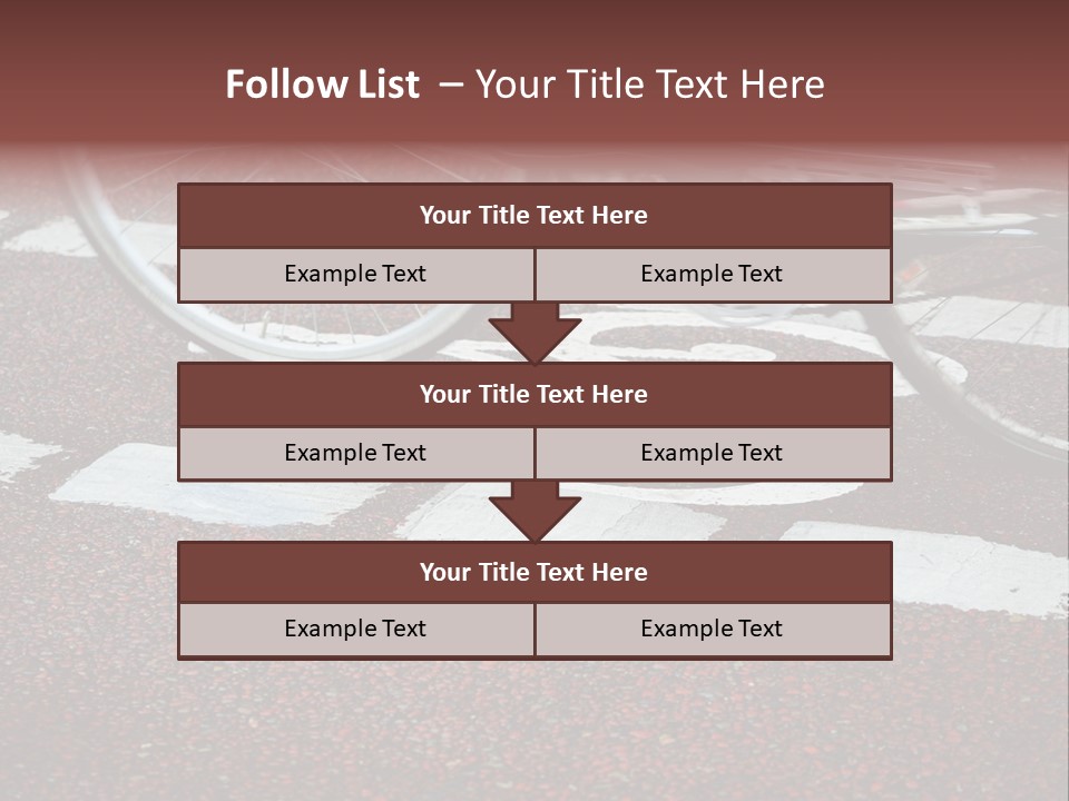 Line Biking Ecological PowerPoint Template
