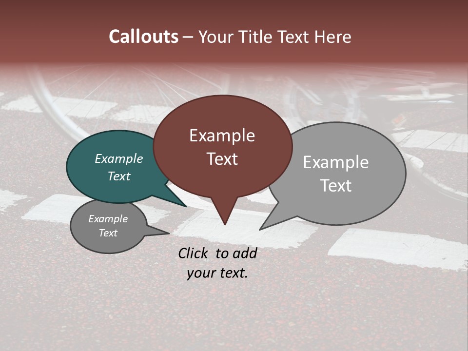 Line Biking Ecological PowerPoint Template