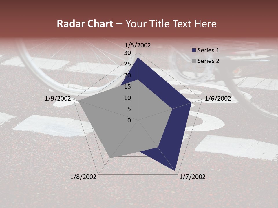 Line Biking Ecological PowerPoint Template