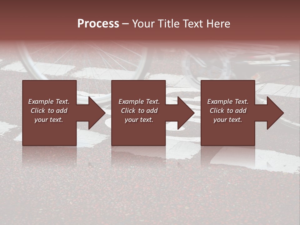 Line Biking Ecological PowerPoint Template
