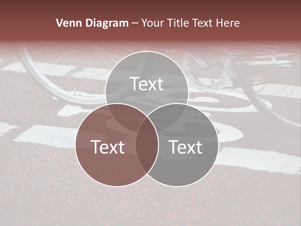 Line Biking Ecological PowerPoint Template