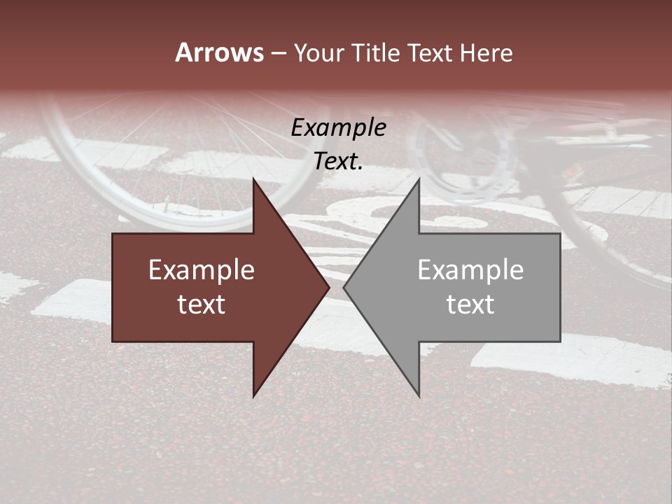 Line Biking Ecological PowerPoint Template
