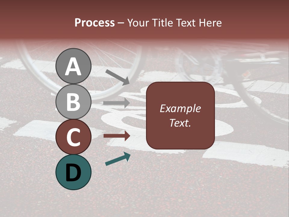 Line Biking Ecological PowerPoint Template