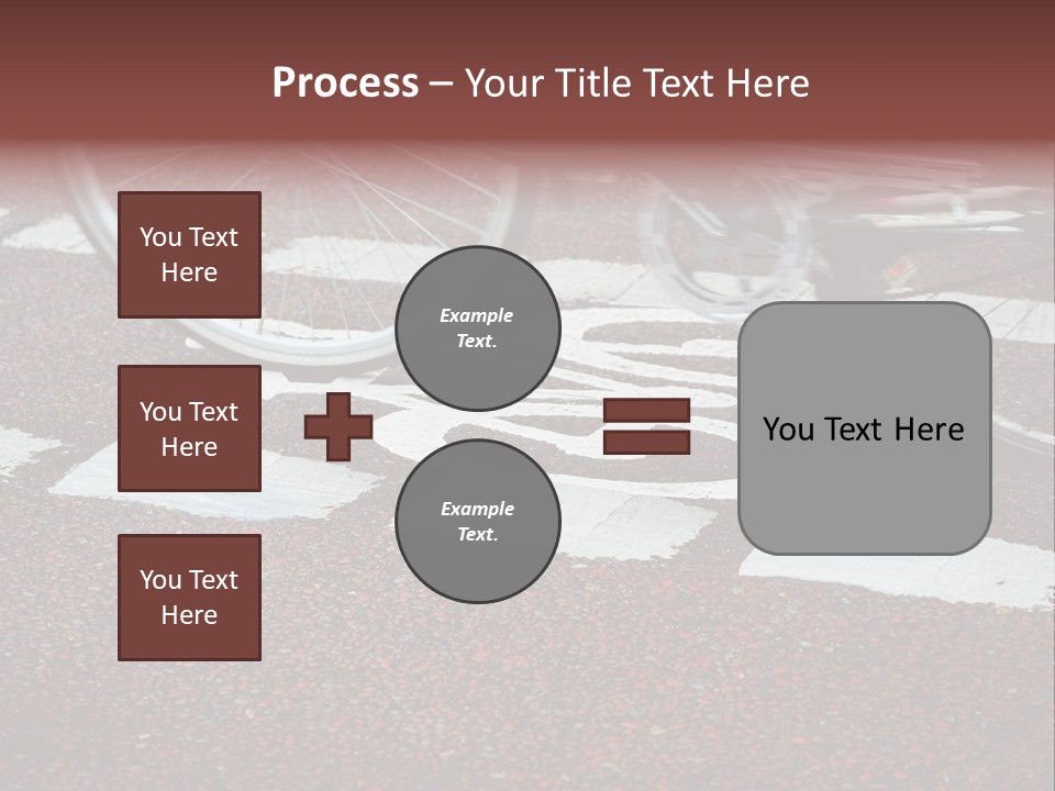 Line Biking Ecological PowerPoint Template