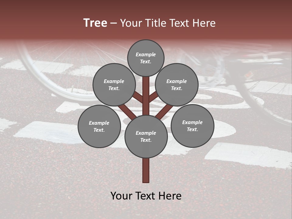 Line Biking Ecological PowerPoint Template