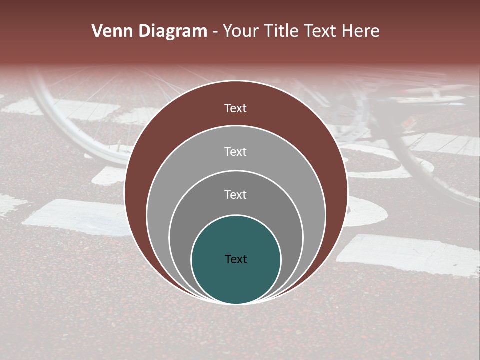 Line Biking Ecological PowerPoint Template