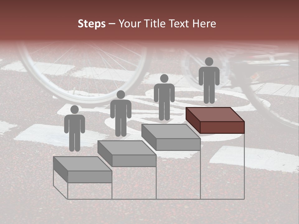 Line Biking Ecological PowerPoint Template