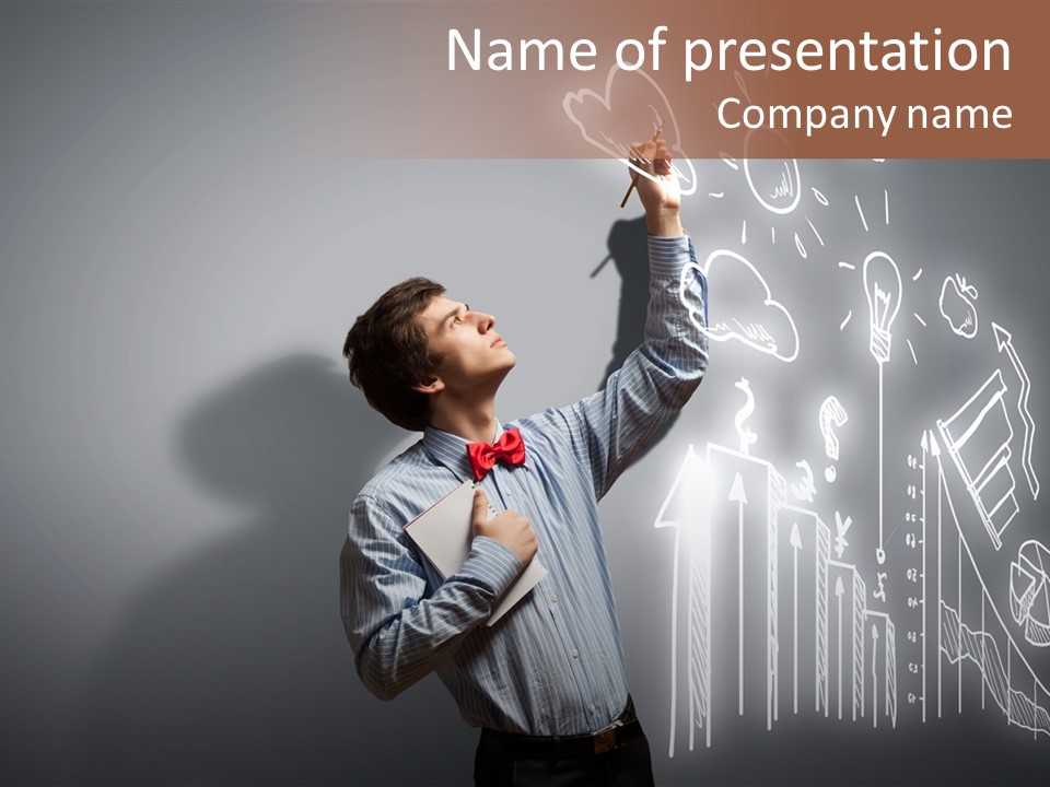 Adult Trendy Student PowerPoint Template