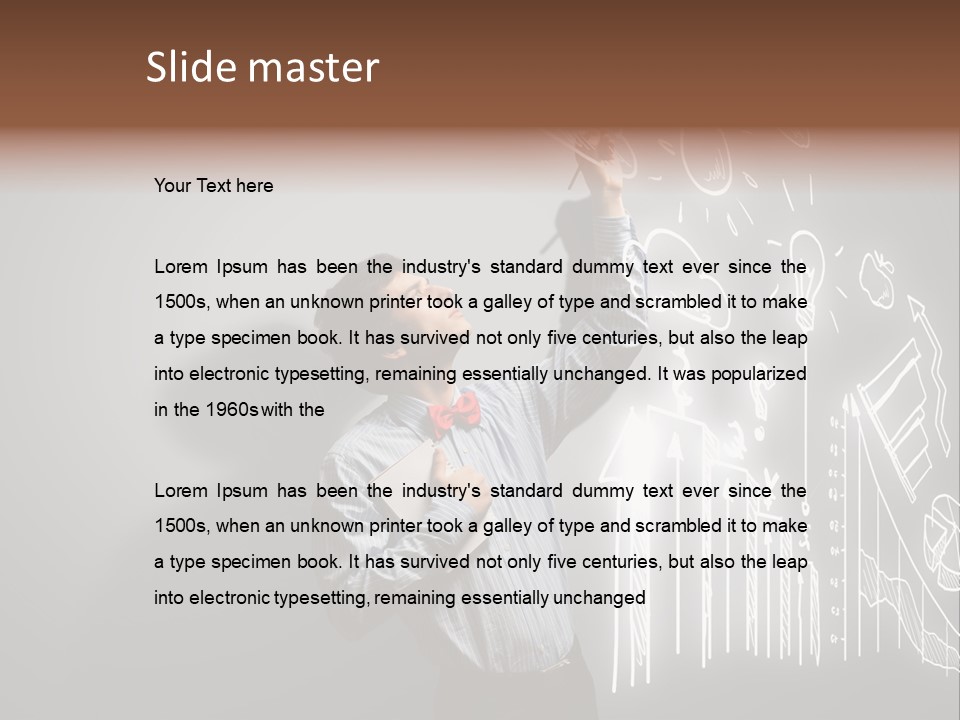 Adult Trendy Student PowerPoint Template