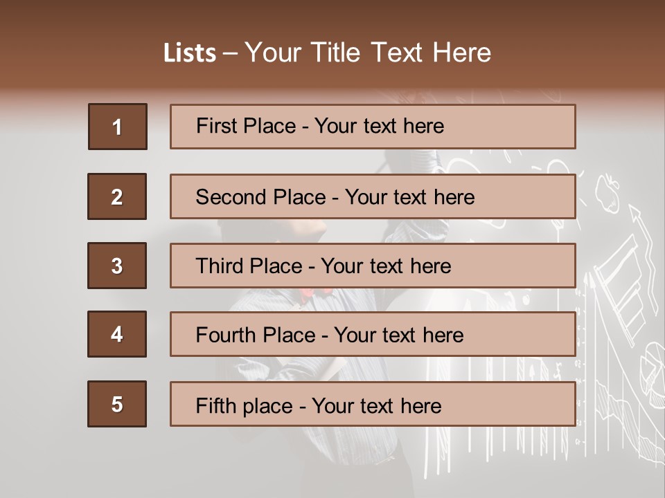 Adult Trendy Student PowerPoint Template