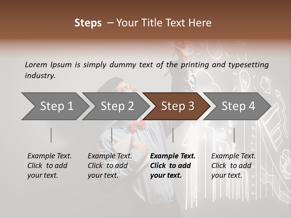 Adult Trendy Student PowerPoint Template