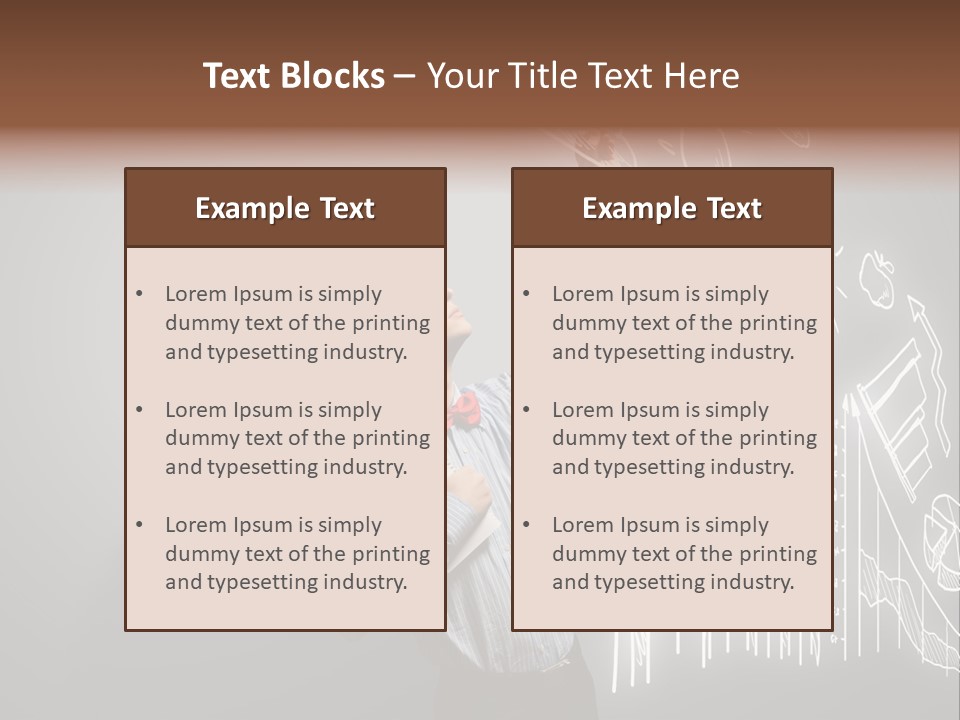 Adult Trendy Student PowerPoint Template