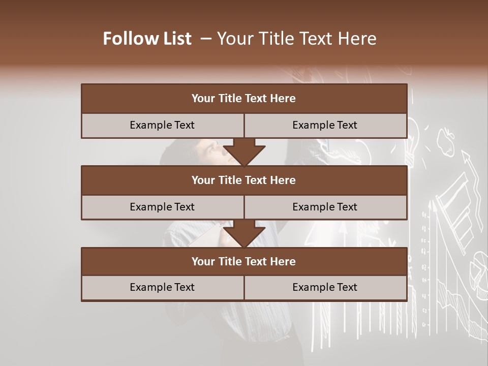 Adult Trendy Student PowerPoint Template